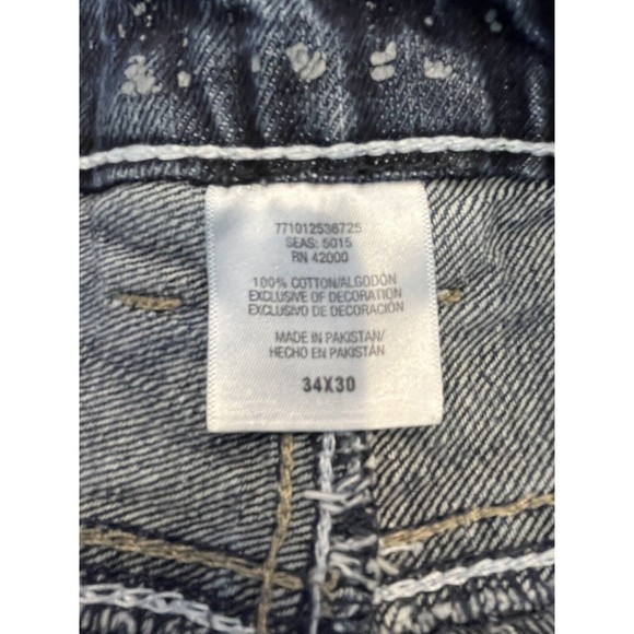 Route 66 Relaxed Straight Jeans Mens Size Tag 34x30 - Picture 6 of 7